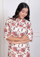 Pure Sanganeri Cotton Long Co - ord Set - Yanchi