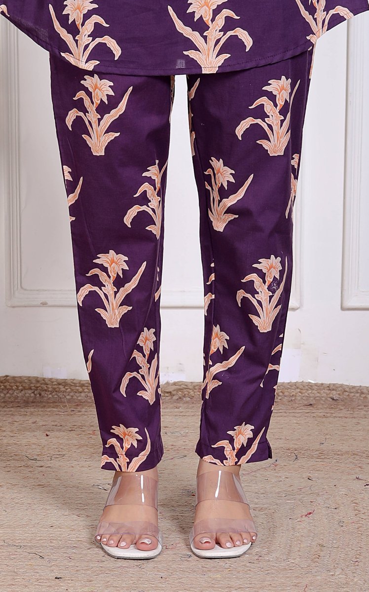 Pure Sanganeri Cotton Long Co - ord Set - Yanchi