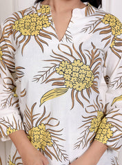 Pure Sanganeri Cotton Long Co - ord Set - Yanchi