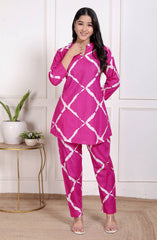 Pure Sanganeri Cotton Long Co - ord Set - Yanchi