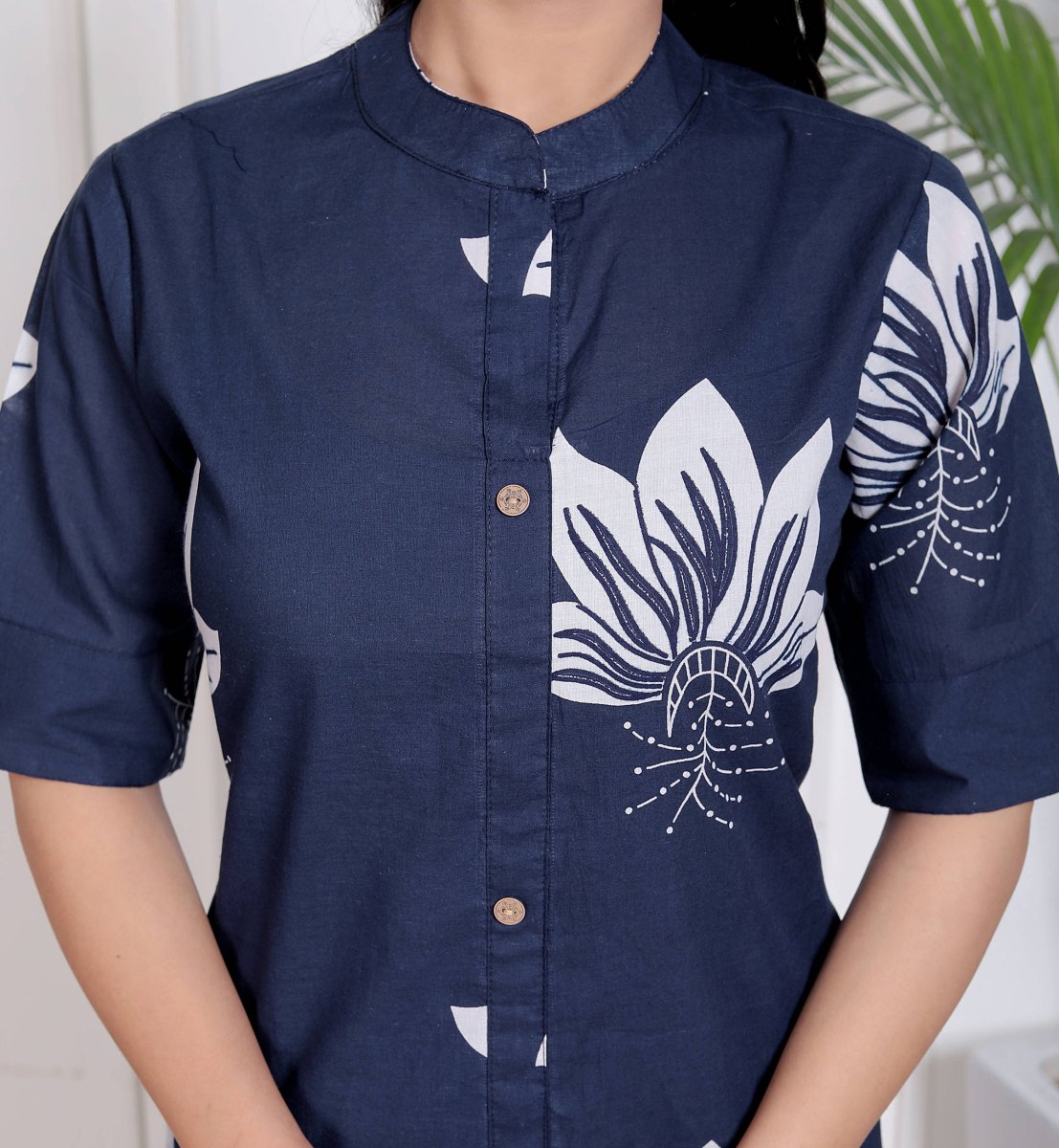 Pure Sanganeri Cotton Long Co - ord Set - Yanchi