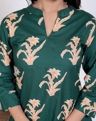 Pure Sanganeri Cotton Long Co - ord Set - Yanchi