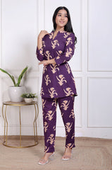 Pure Sanganeri Cotton Long Co - ord Set - Yanchi