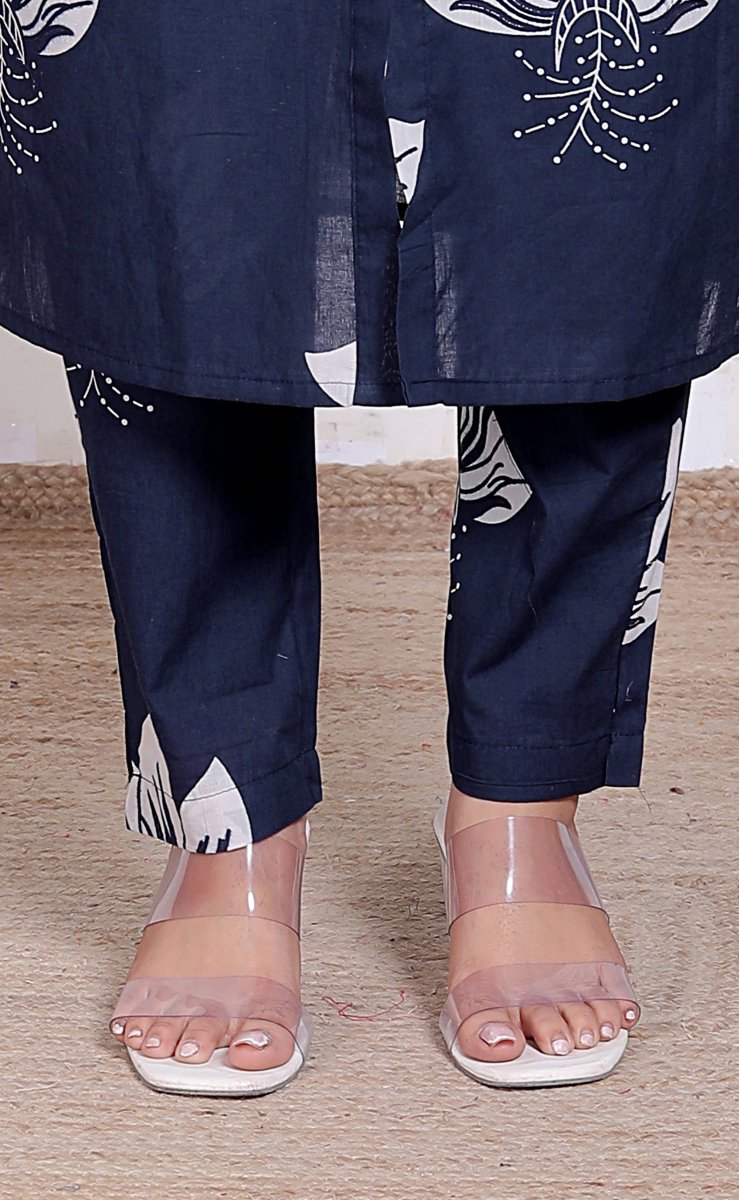 Pure Sanganeri Cotton Long Co - ord Set - Yanchi