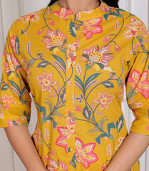 Pure Sanganeri Cotton Long Co - ord Set - Yanchi