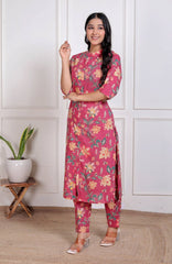 Pure Sanganeri Cotton Long Co - ord Set - Yanchi