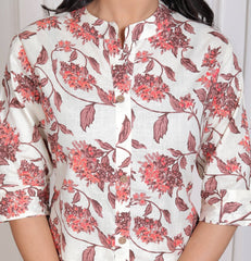 Pure Sanganeri Cotton Long Co - ord Set - Yanchi