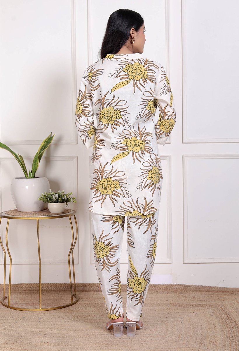 Pure Sanganeri Cotton Long Co - ord Set - Yanchi