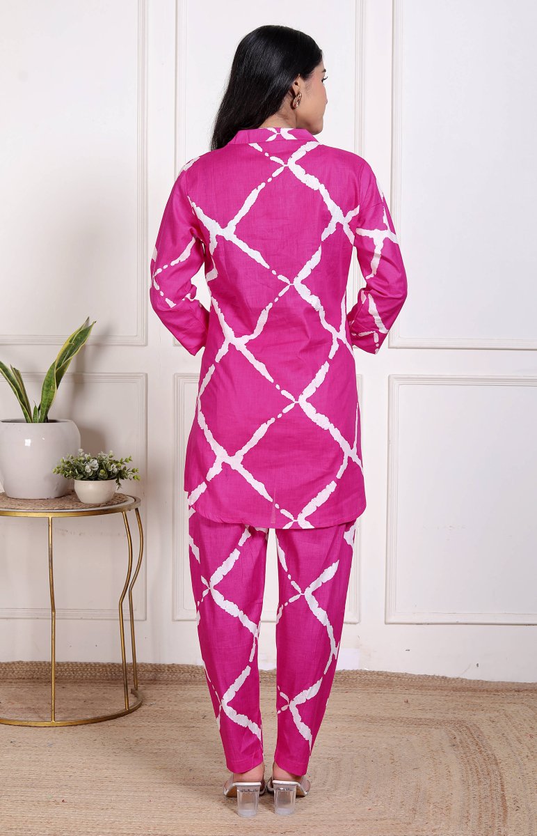 Pure Sanganeri Cotton Long Co - ord Set - Yanchi