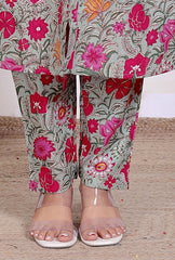 Pure Sanganeri Cotton Long Co - ord Set - Yanchi