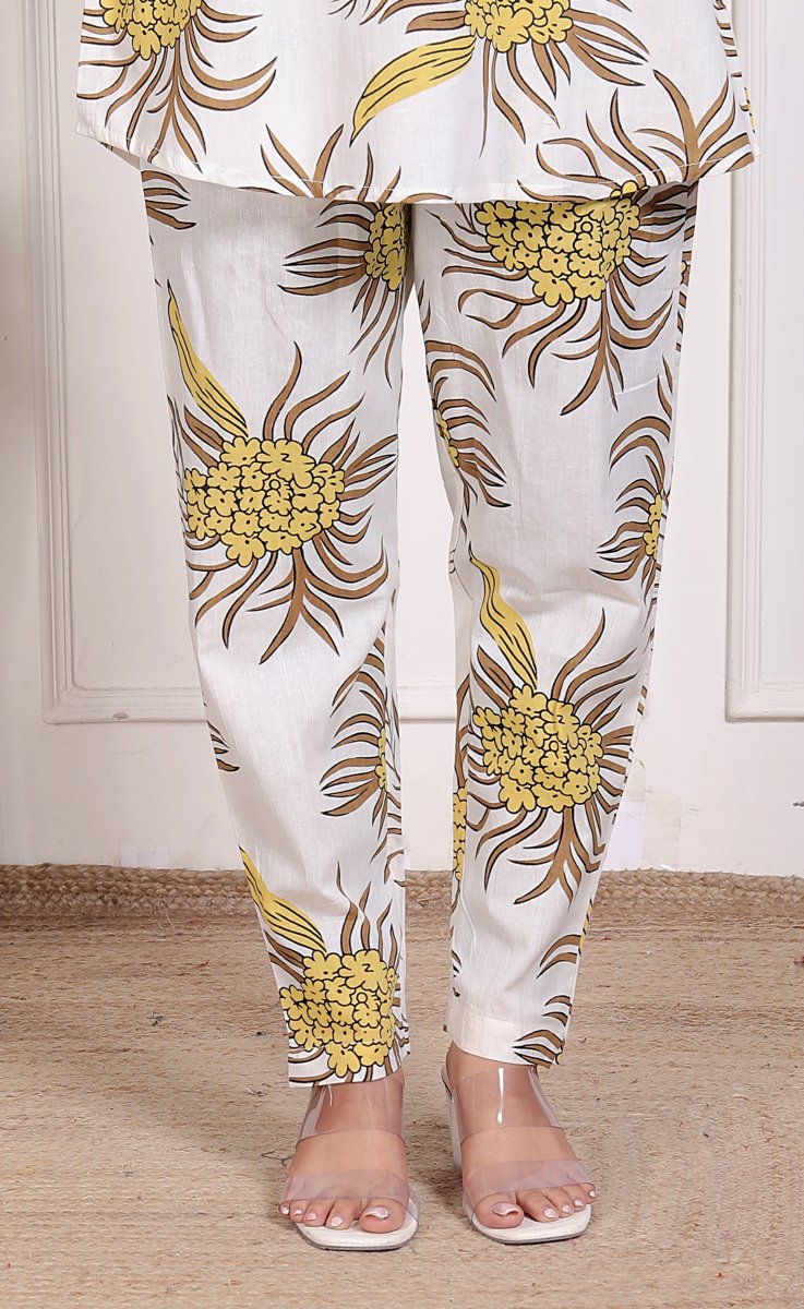 Pure Sanganeri Cotton Long Co - ord Set - Yanchi