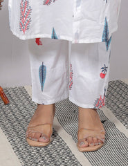 Pure Sanganeri Cotton Long Co - ord Set - Yanchi