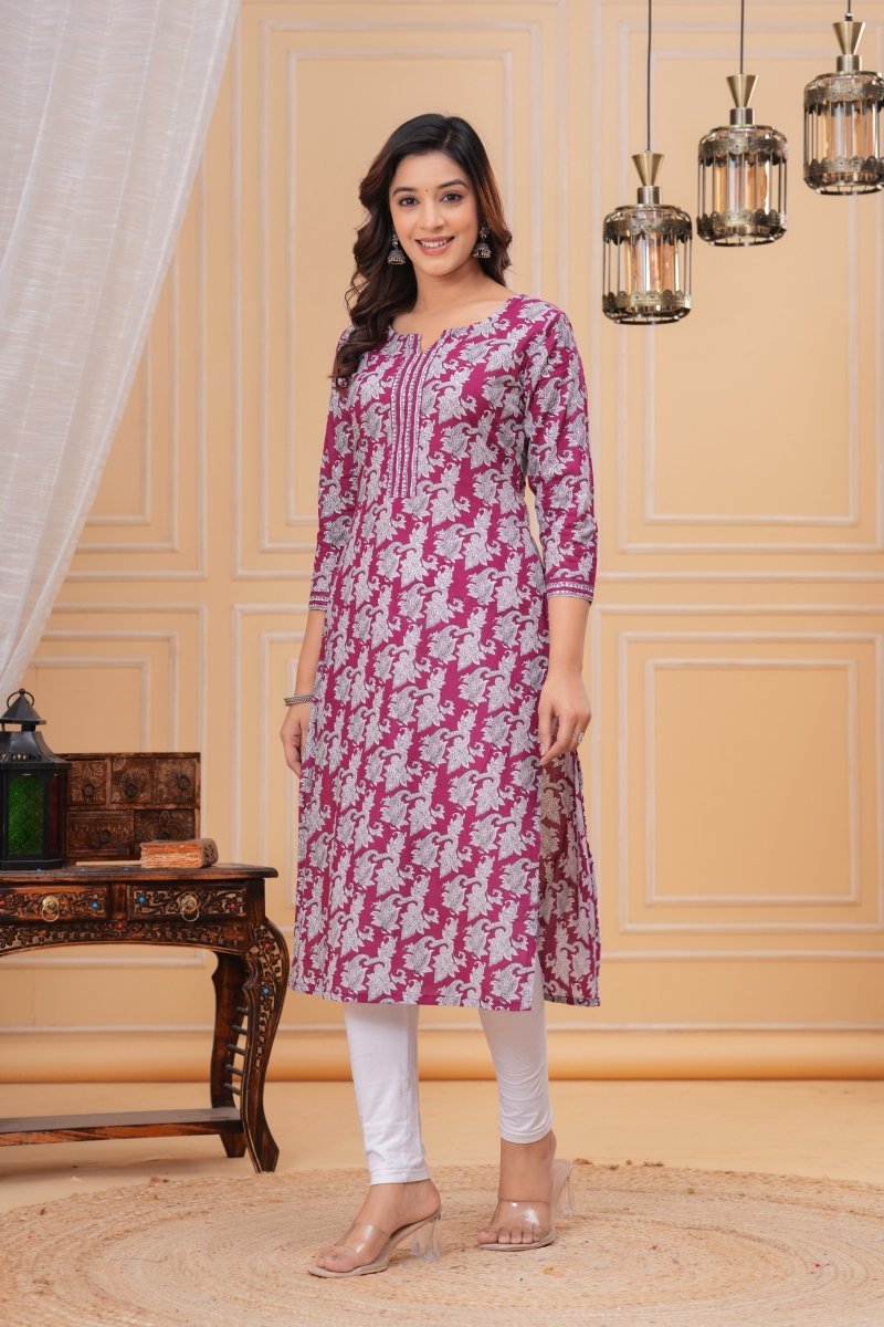 Pure Sanganeri Cotton Print Kurti - Yanchi