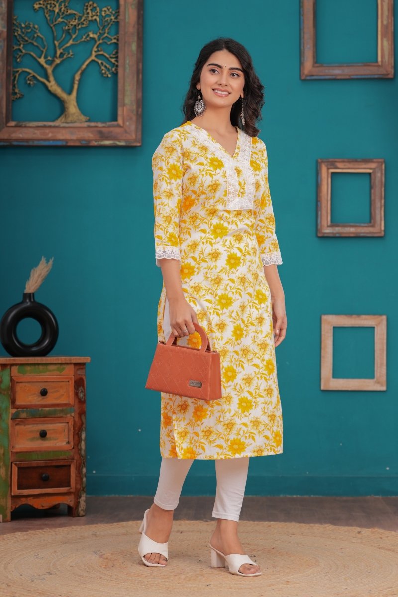 Pure Sanganeri Cotton Print Kurti - Yanchi