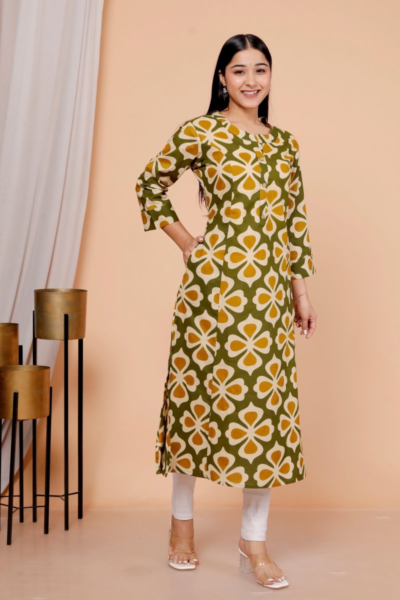 Pure Sanganeri Cotton Print Kurti - Yanchi