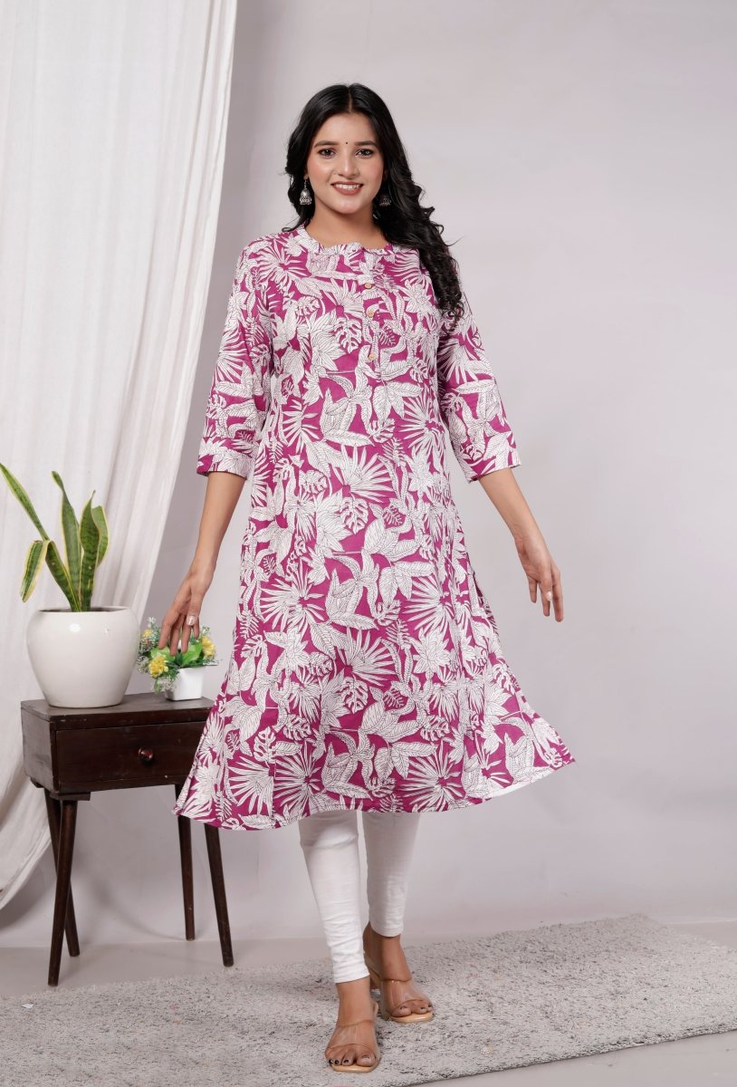 Pure Sanganeri Cotton Print Kurti - Yanchi