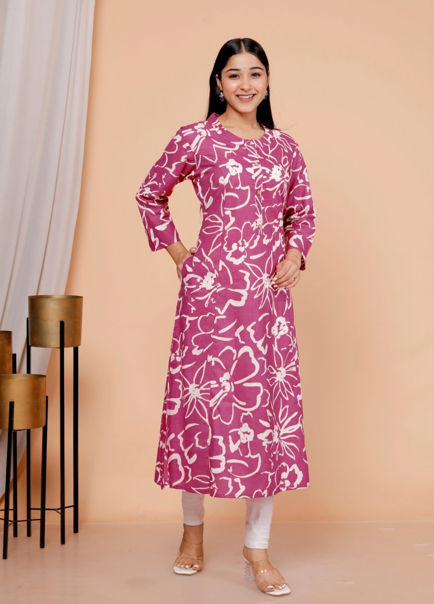 Pure Sanganeri Cotton Print Kurti - Yanchi