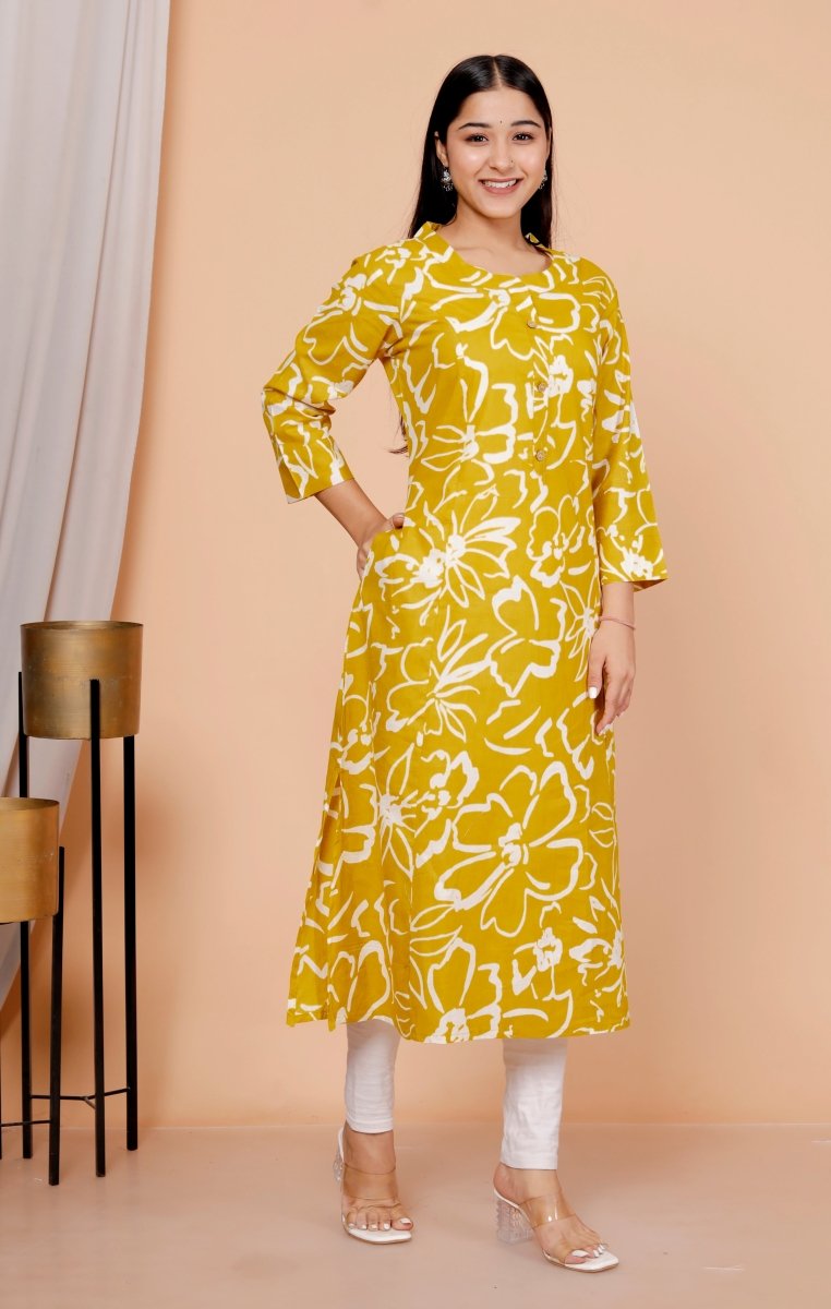 Pure Sanganeri Cotton Print Kurti - Yanchi