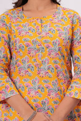 Pure Sanganeri Cotton Print Kurti - Yanchi