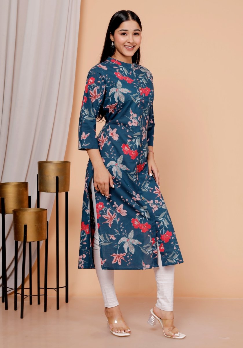 Pure Sanganeri Cotton Print Kurti - Yanchi