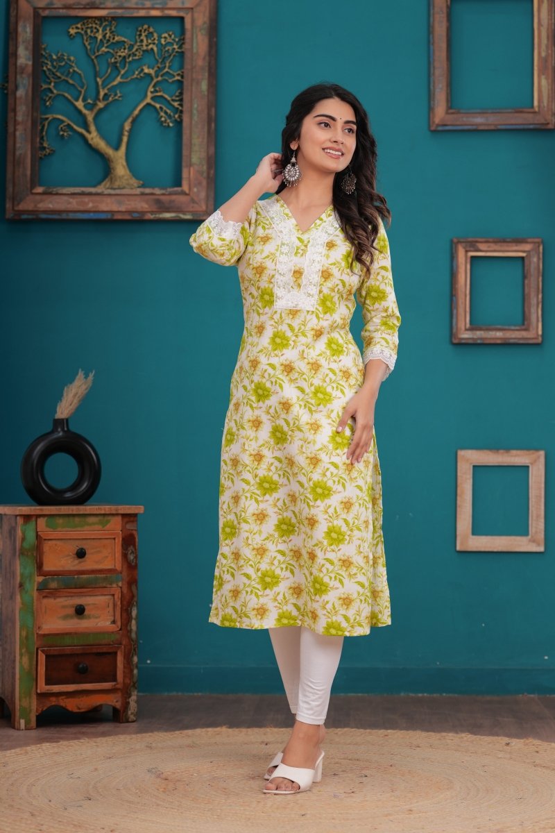 Pure Sanganeri Cotton Print Kurti - Yanchi