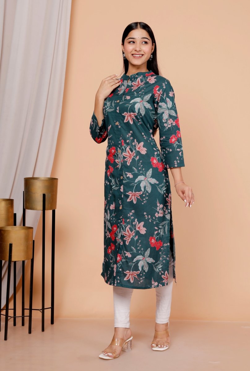 Pure Sanganeri Cotton Print Kurti - Yanchi