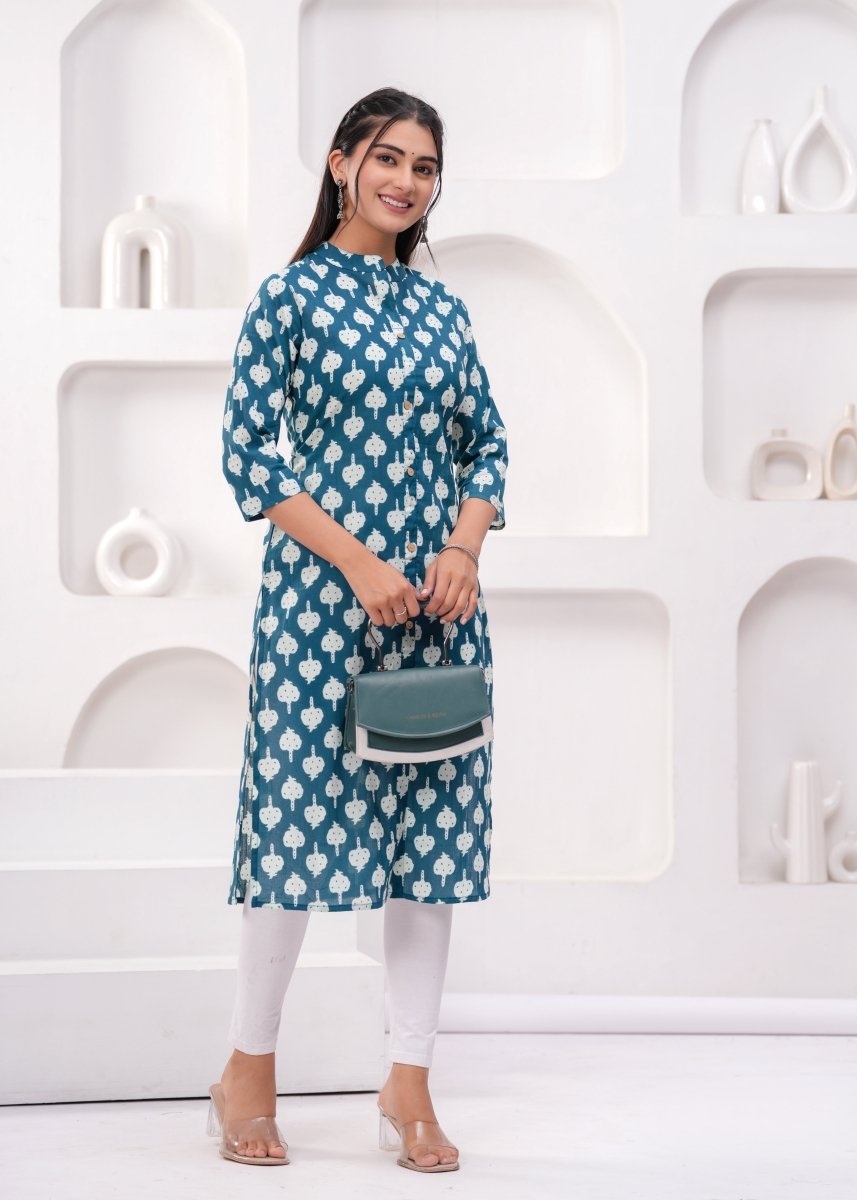 Pure Sanganeri Cotton Print Kurti - Yanchi