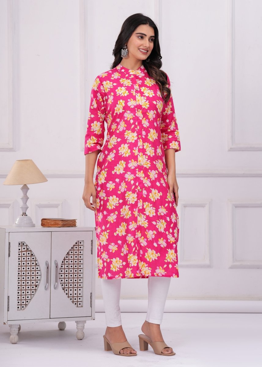 Pure Sanganeri Cotton Print Kurti - Yanchi