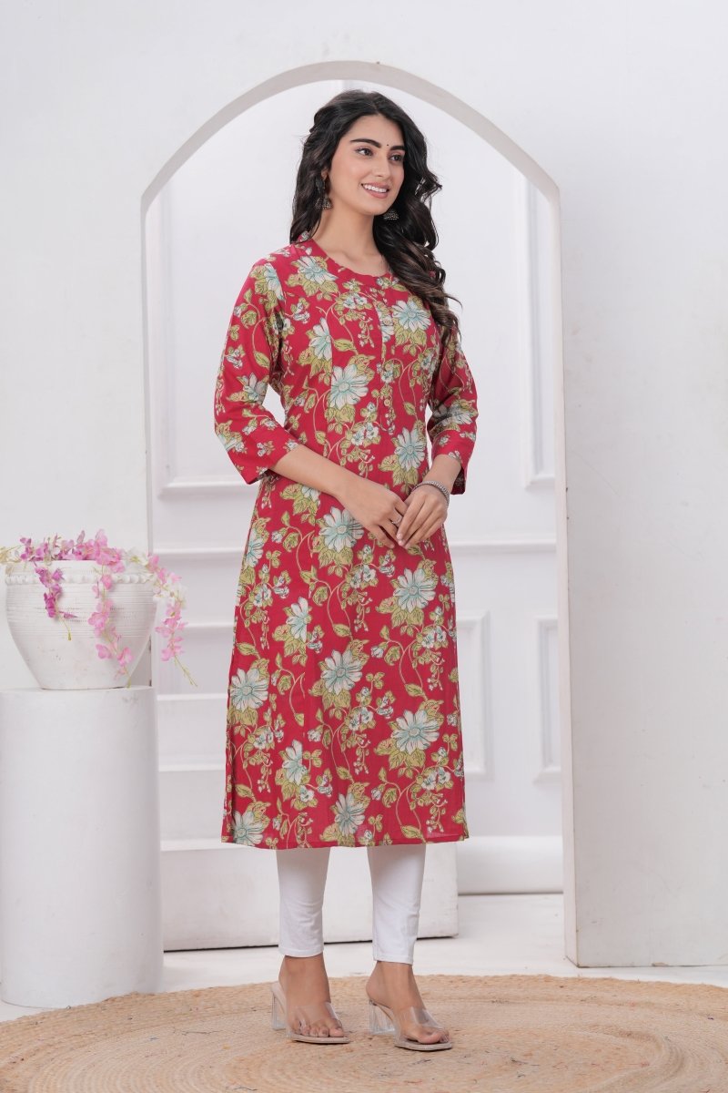 Pure Sanganeri Cotton Print Kurti - Yanchi