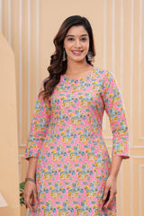 Pure Sanganeri Cotton Print Kurti - Yanchi