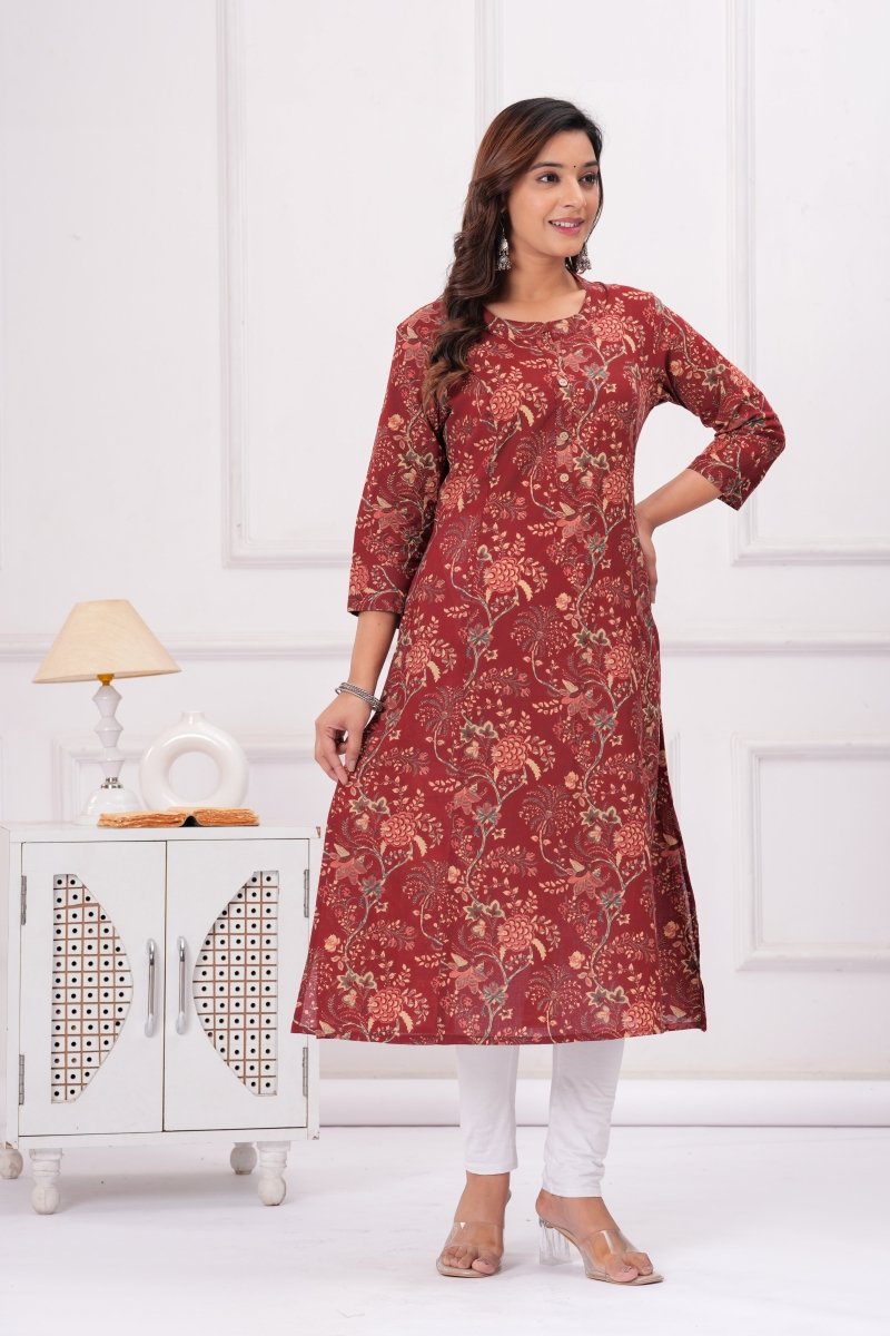 Pure Sanganeri Cotton Print Kurti - Yanchi