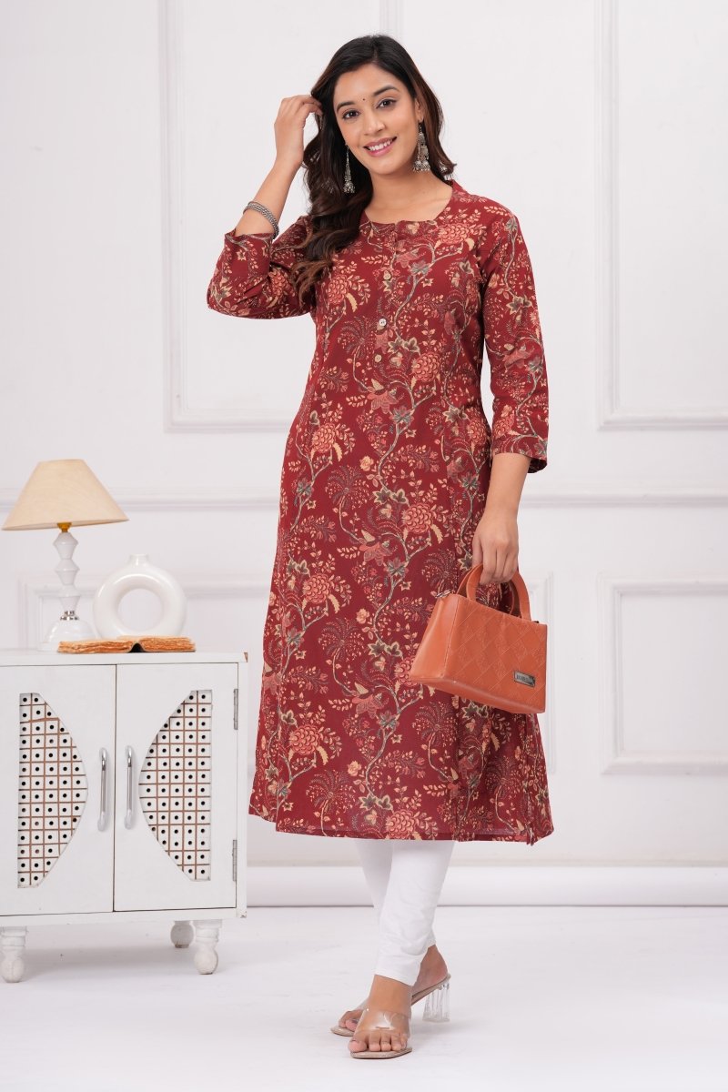 Pure Sanganeri Cotton Print Kurti - Yanchi