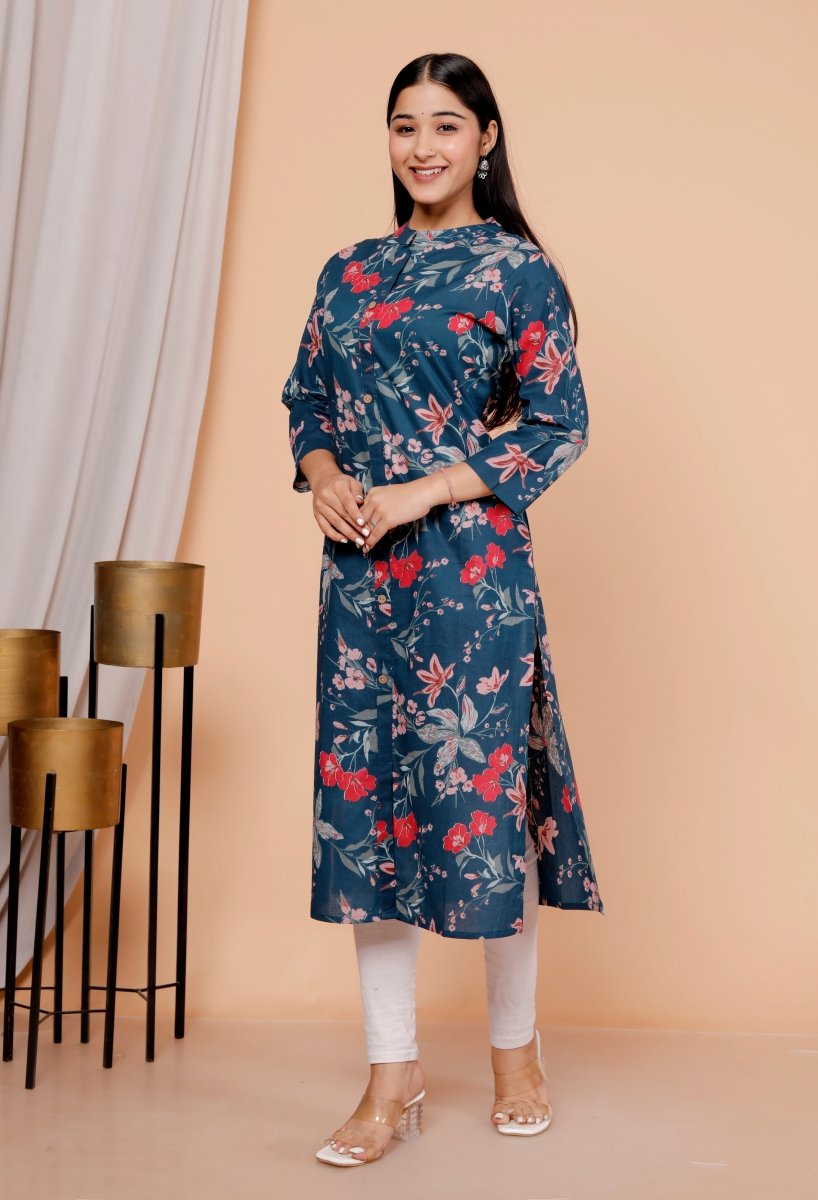 Pure Sanganeri Cotton Print Kurti - Yanchi