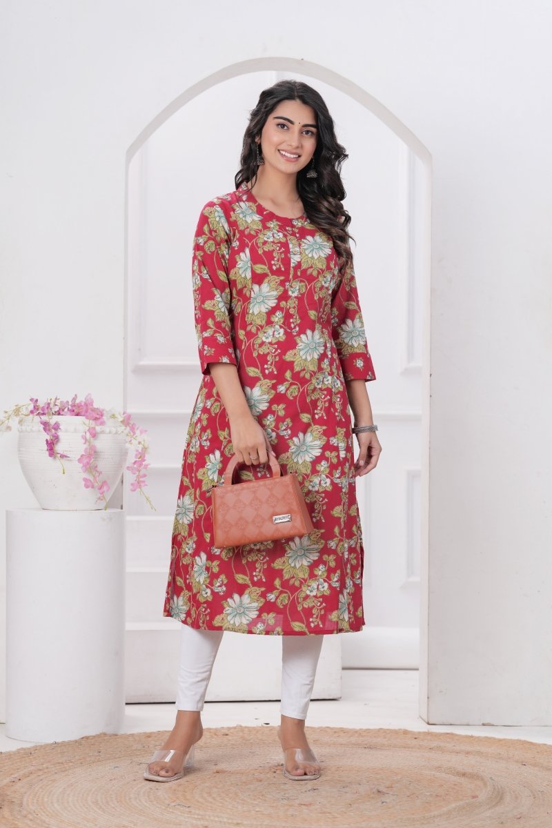 Pure Sanganeri Cotton Print Kurti - Yanchi