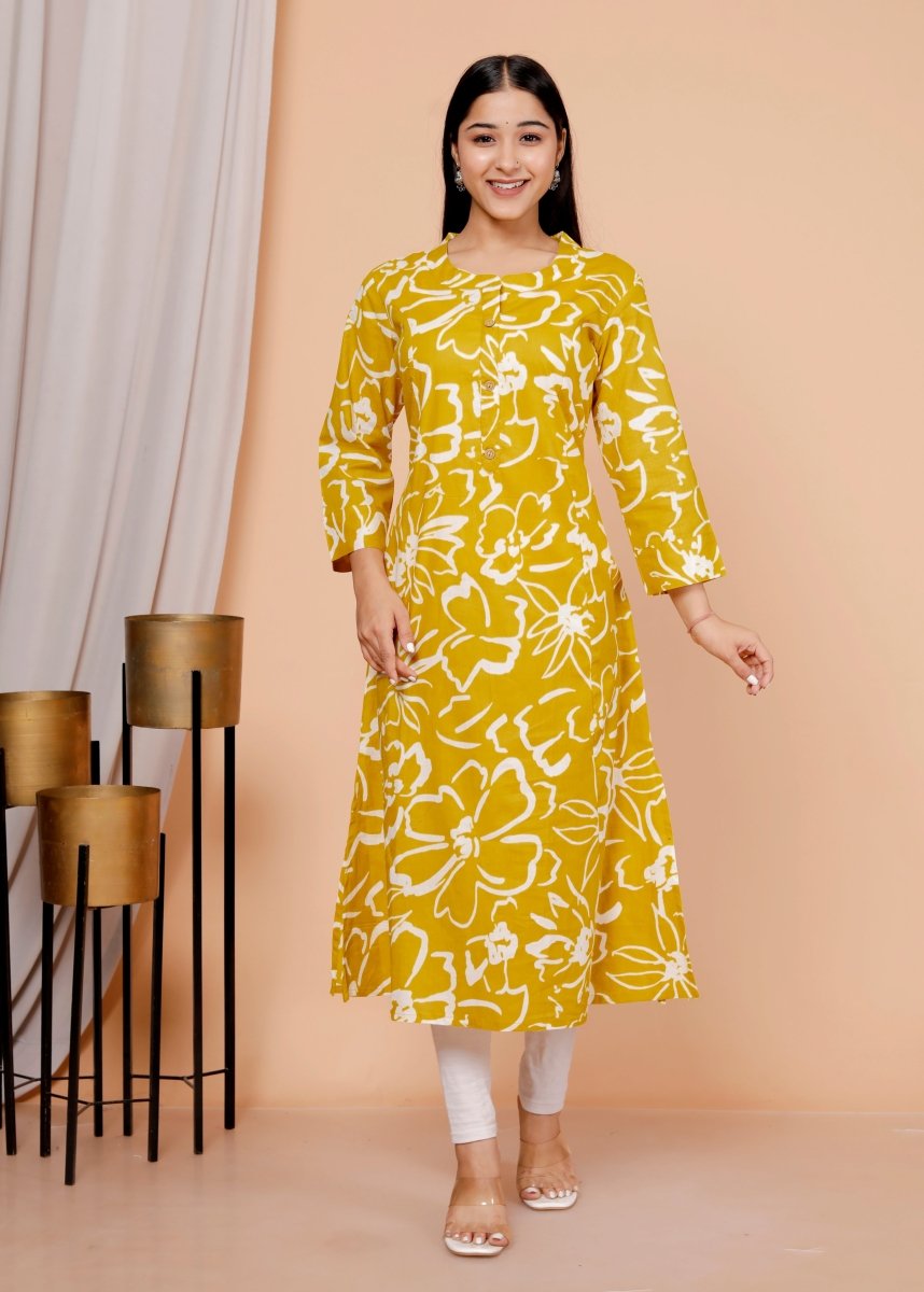 Pure Sanganeri Cotton Print Kurti - Yanchi
