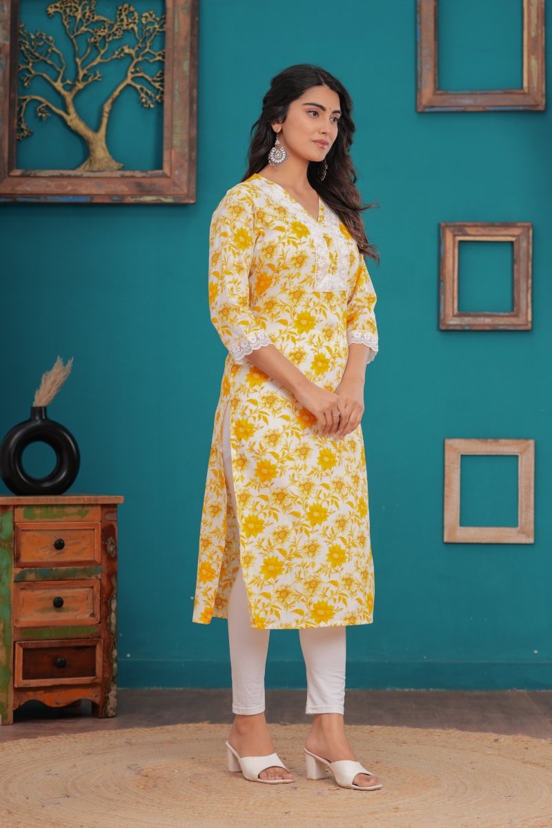 Pure Sanganeri Cotton Print Kurti - Yanchi