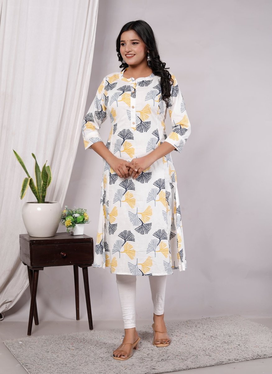Pure Sanganeri Cotton Print Kurti - Yanchi