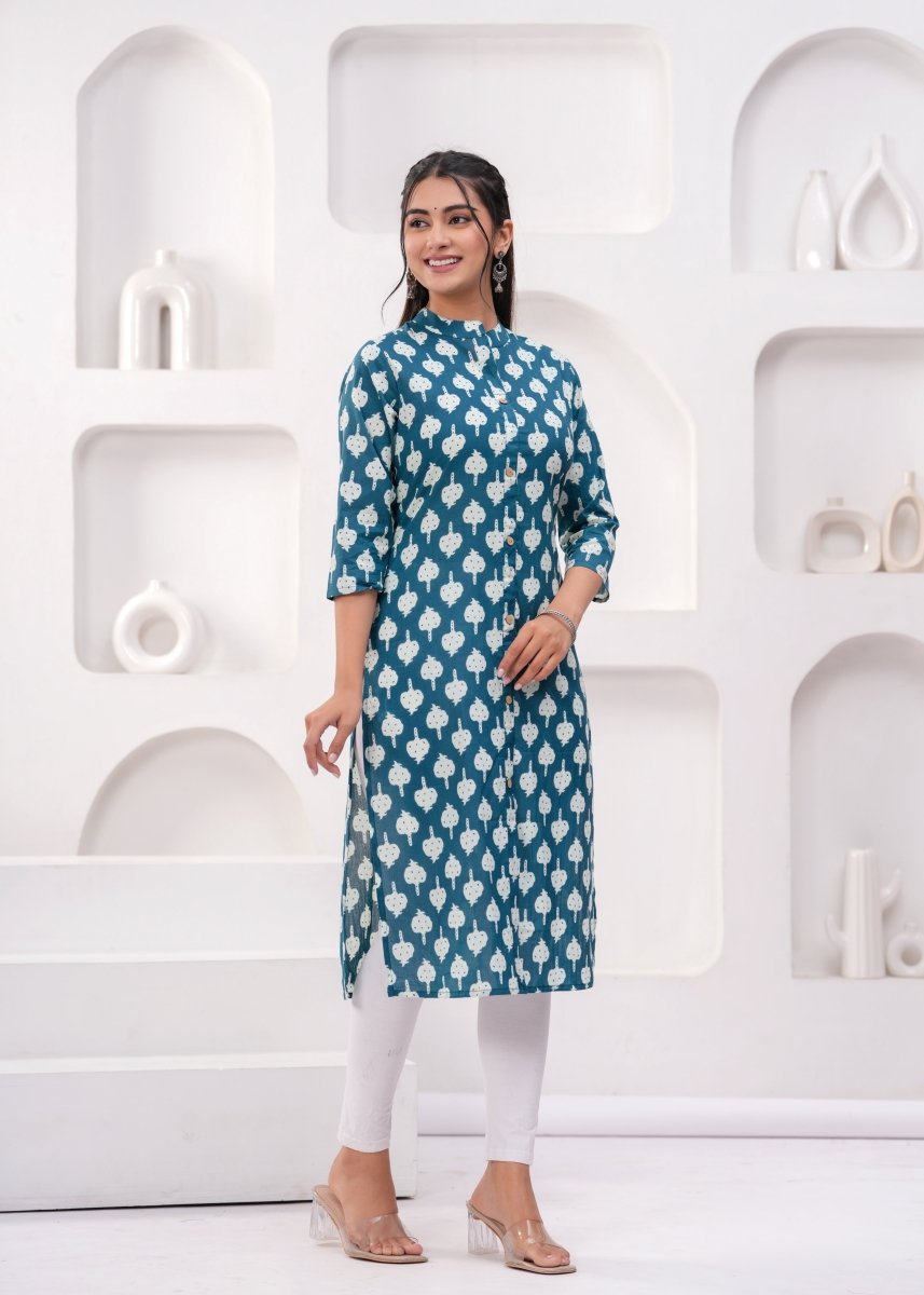 Pure Sanganeri Cotton Print Kurti - Yanchi