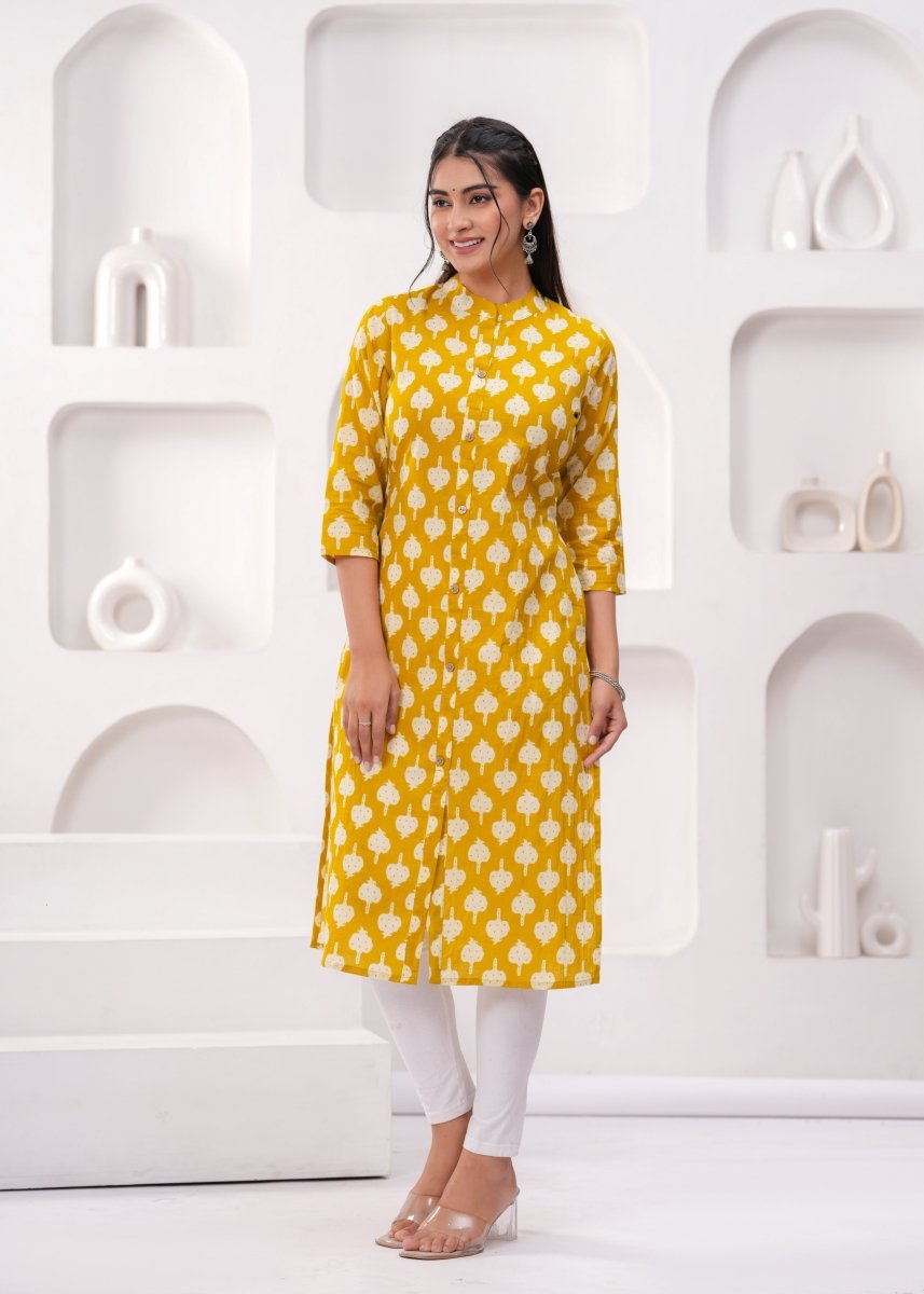 Pure Sanganeri Cotton Print Kurti - Yanchi