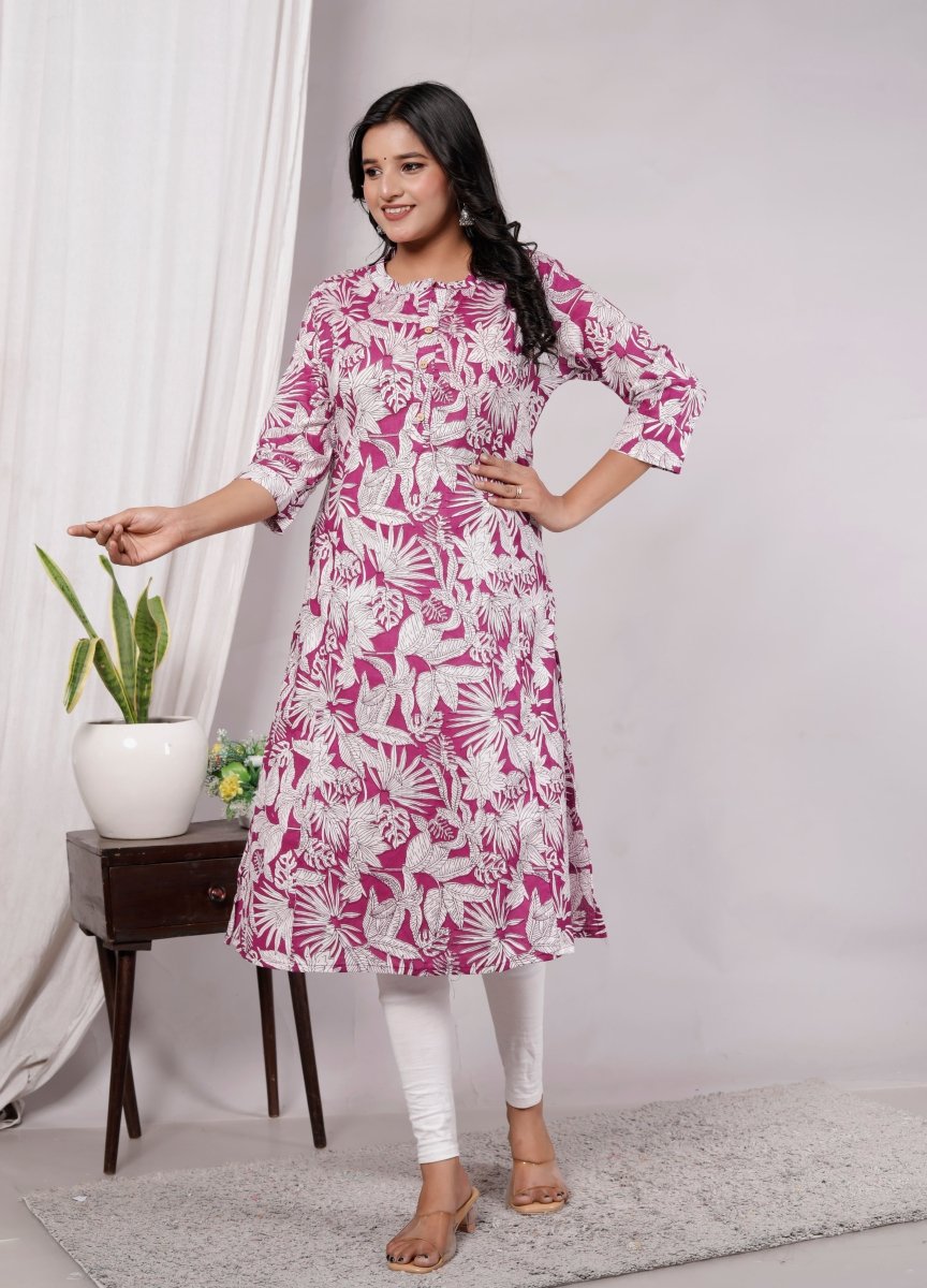 Pure Sanganeri Cotton Print Kurti - Yanchi