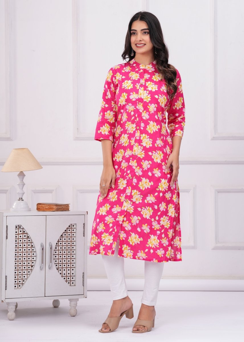 Pure Sanganeri Cotton Print Kurti - Yanchi