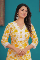 Pure Sanganeri Cotton Print Kurti - Yanchi