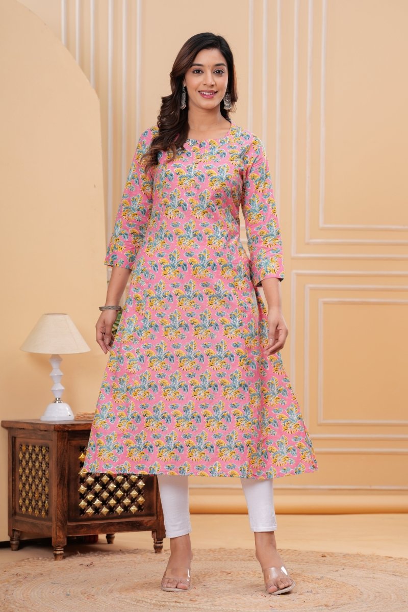 Pure Sanganeri Cotton Print Kurti - Yanchi