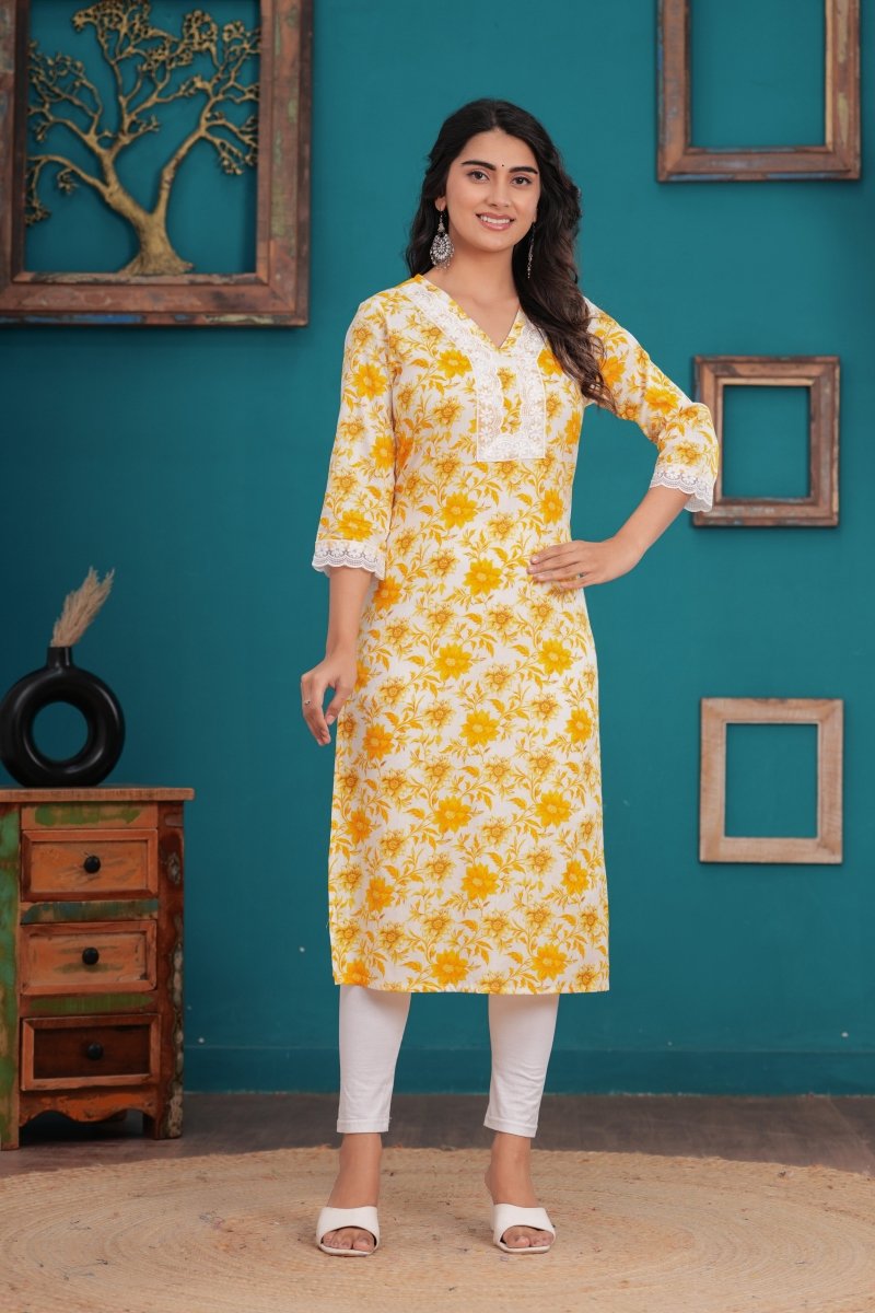 Pure Sanganeri Cotton Print Kurti - Yanchi