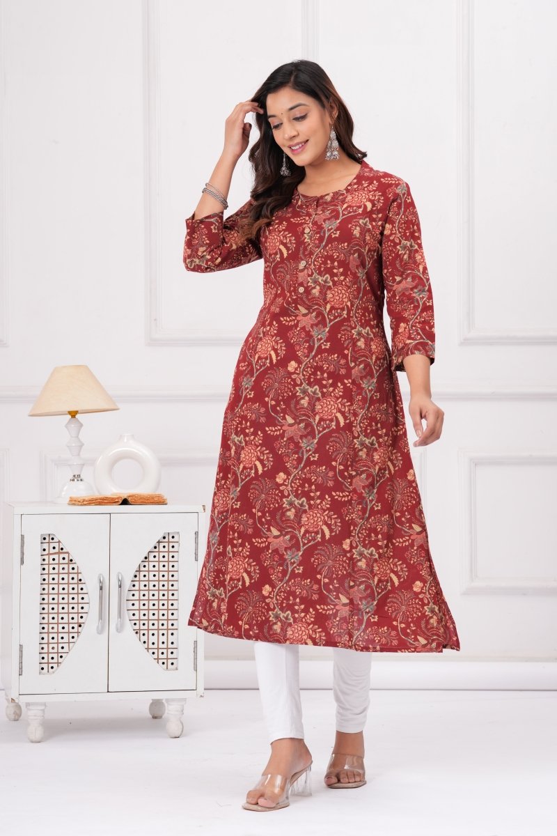 Pure Sanganeri Cotton Print Kurti - Yanchi