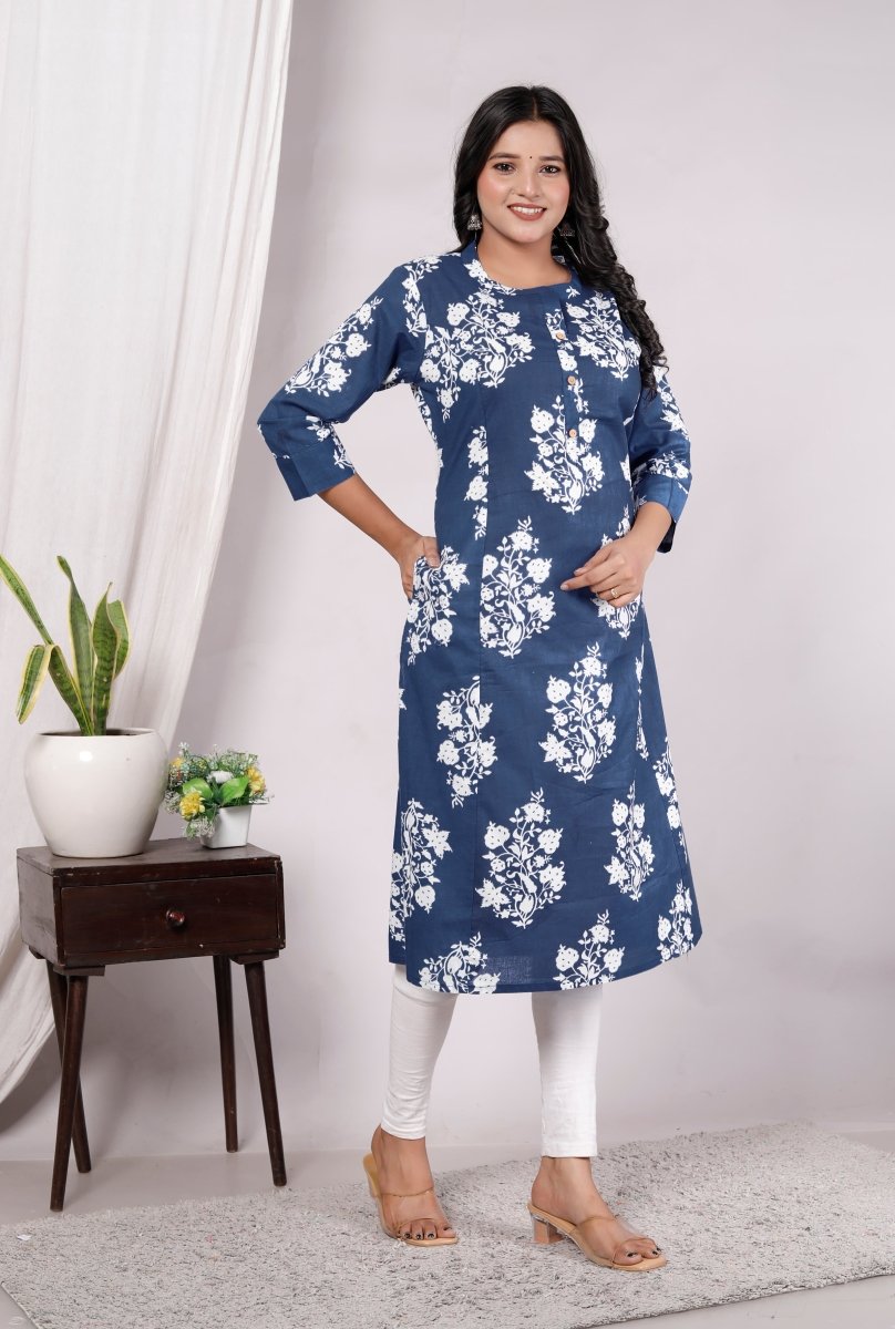 Pure Sanganeri Cotton Print Kurti - Yanchi