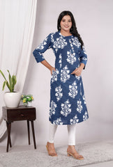 Pure Sanganeri Cotton Print Kurti - Yanchi