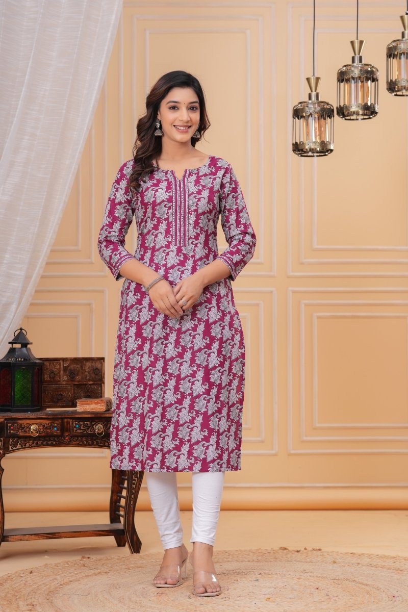 Pure Sanganeri Cotton Print Kurti - Yanchi