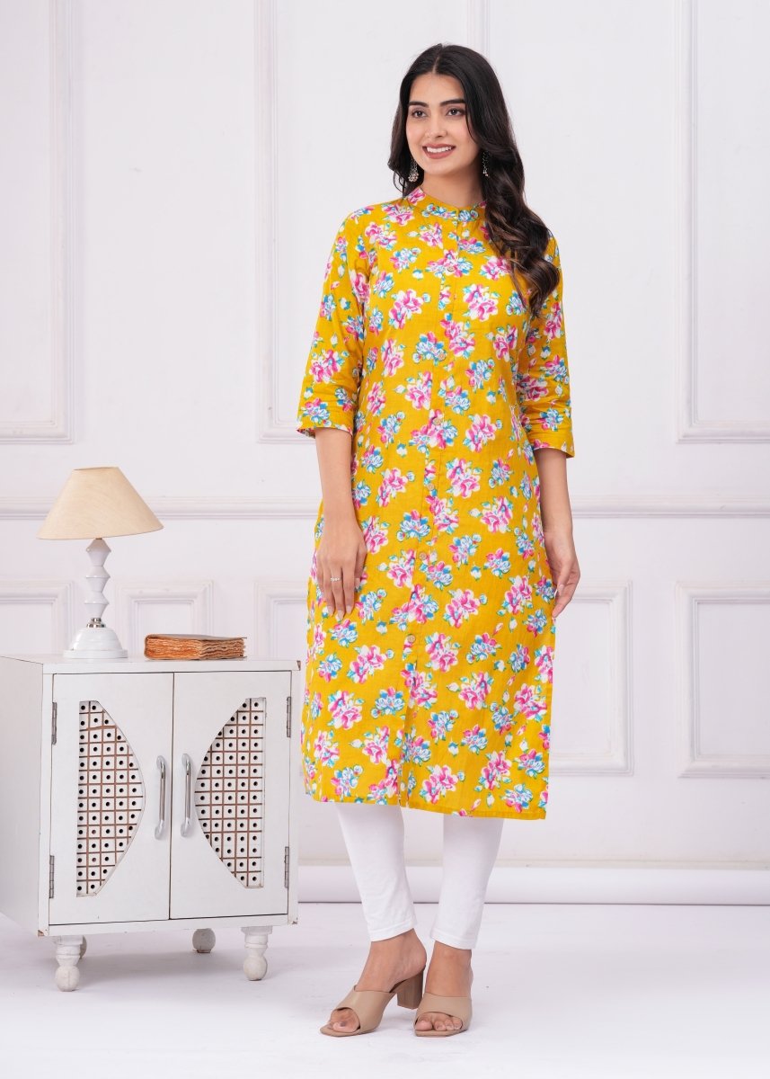 Pure Sanganeri Cotton Print Kurti - Yanchi