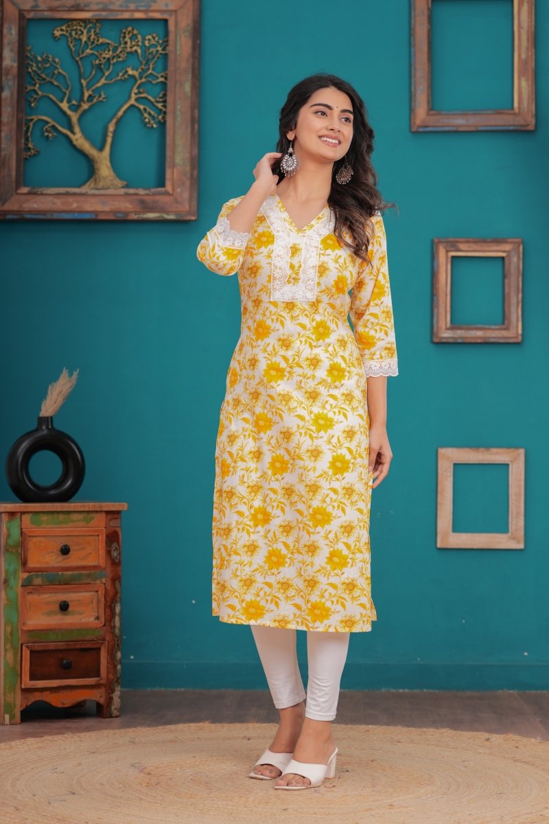 Pure Sanganeri Cotton Print Kurti - Yanchi